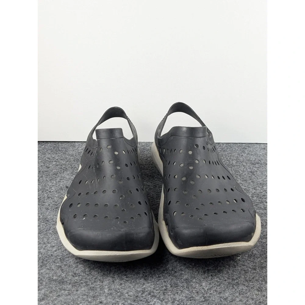 Crocs Swiftwater Sandal Men's Size 9 Mesh Deck Water Black Gray Slip On Shoes